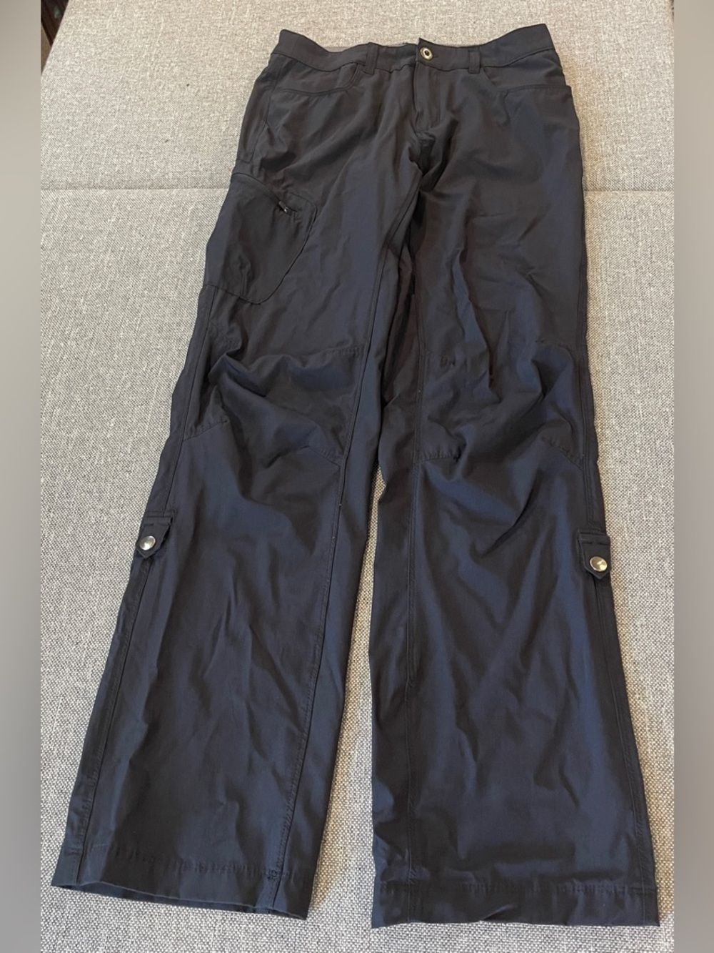 Pacific Trail Women's Black Hiking Pants Roll Up Legs Pockets | Size Medium